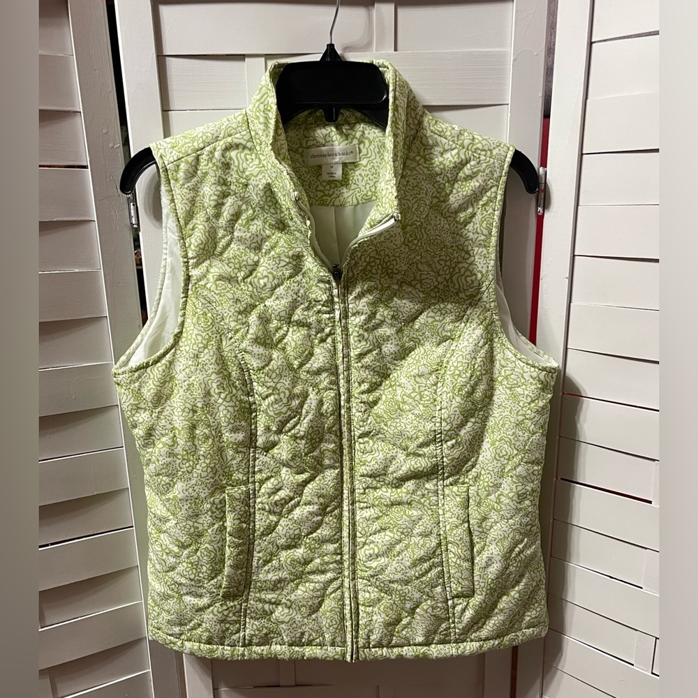 Christopher & Bank Floral Puffer Vest